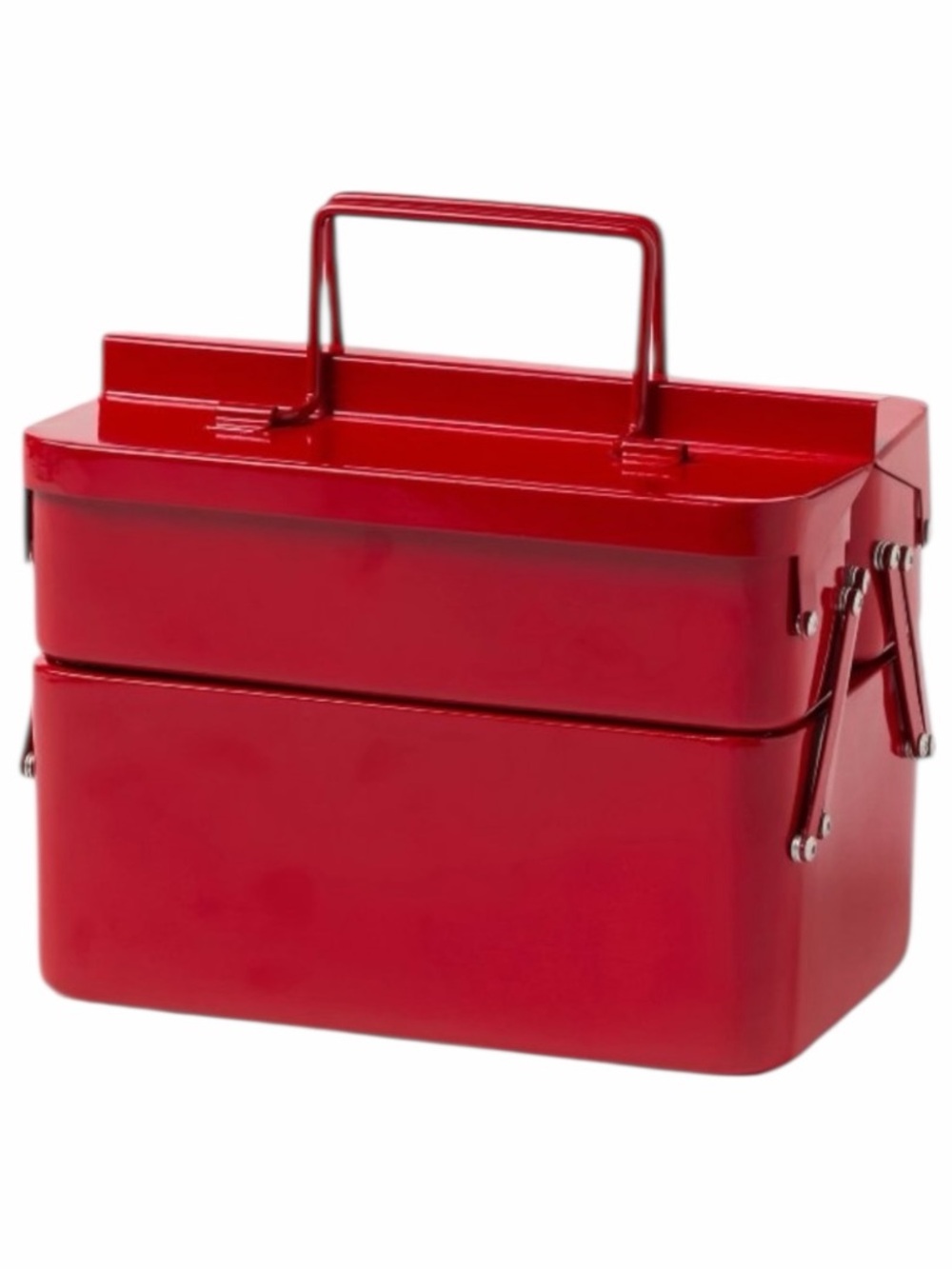 Brightroom Red Metal Cantilever Toolbox Organizer Storage Caddy - Picture 2 of 12